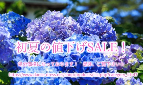 初夏の値下げSALE！