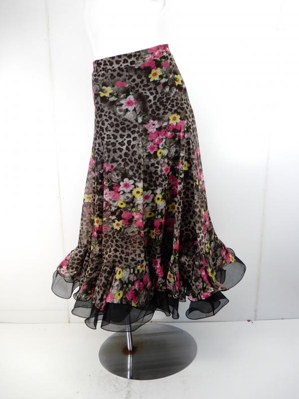 ☆新入荷商品☆【su586】社交ダンススーツ　花柄&アニマルプリント　