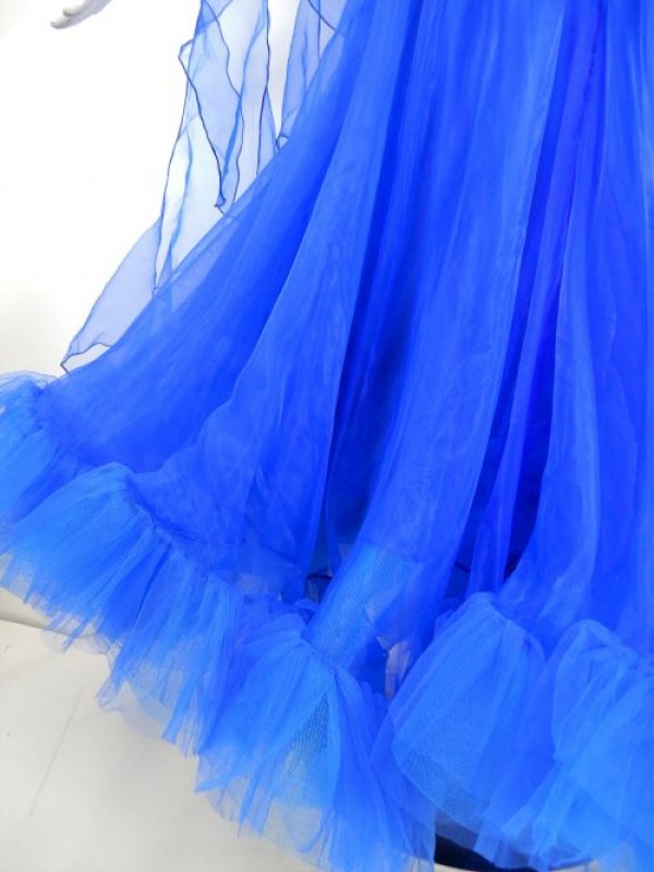 《新入荷》【Md028】社交ダンスドレス正装モダン　ロイヤルブルー　Lサイズ